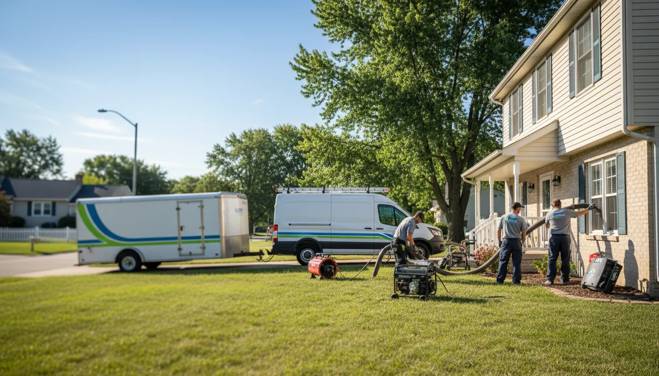 Flooded Basement Restoration And Cleanup With Repair in Brimfield, IL near me